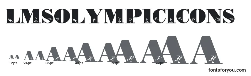 LmsOlympicIcons Font Sizes