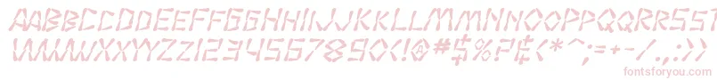 SfWasabiBoldItalic Font – Pink Fonts on White Background