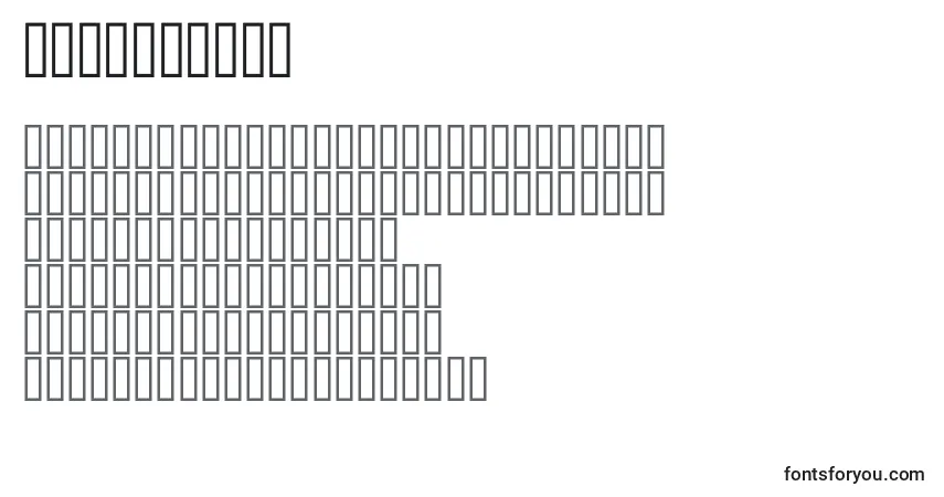 Шрифт Bridges500 – алфавит, цифры, специальные символы