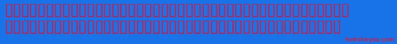 Graceadonissh Font – Red Fonts on Blue Background
