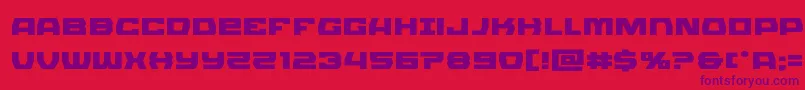 Olympiccarrierexpand Font – Purple Fonts on Red Background