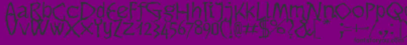 Dikovinac Font – Black Fonts on Purple Background