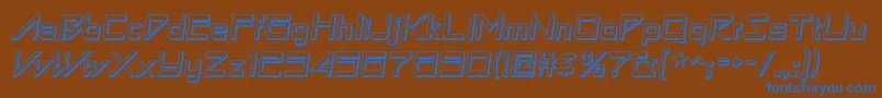 Astronbw1 Font – Blue Fonts on Brown Background