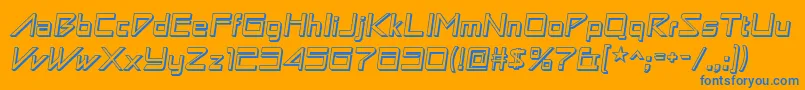 Saiba mais sobre a fonte Astronbw1 Fonte Astronbw1 – fontes azuis em um fundo laranja