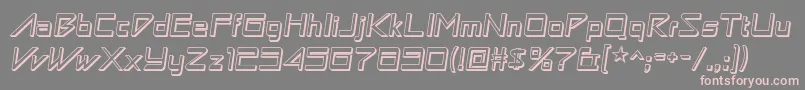 Astronbw1 Font – Pink Fonts on Gray Background
