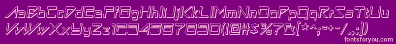 Astronbw1 Font – Pink Fonts on Purple Background