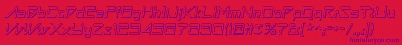 Astronbw1 Font – Purple Fonts on Red Background