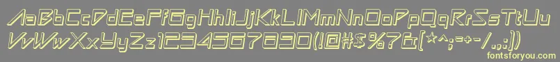 Astronbw1 Font – Yellow Fonts on Gray Background