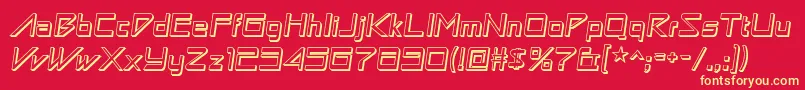 En savoir plus sur la police Astronbw1 Police Astronbw1 – polices jaunes sur fond rouge
