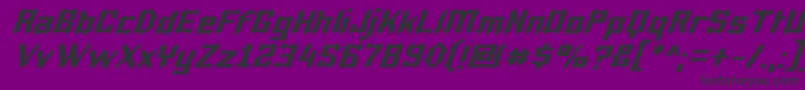 LuciferiusItalic Font – Black Fonts on Purple Background