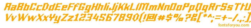 Шрифт LuciferiusItalic – оранжевые шрифты