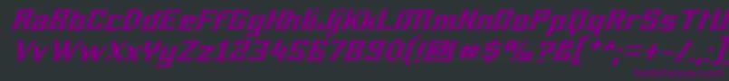 LuciferiusItalic Font – Purple Fonts on Black Background