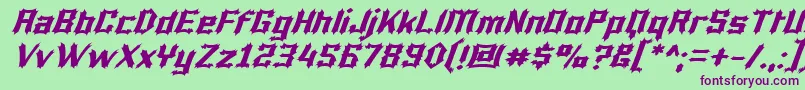 More about LuciferiusItalic Font LuciferiusItalic Font – Purple Fonts on Green Background