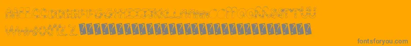 More about Hairbows Font Hairbows Font – Gray Fonts on Orange Background