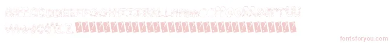 Hairbows Font – Pink Fonts on White Background