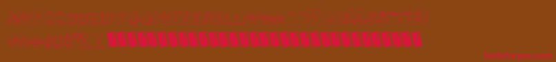 Hairbows Font – Red Fonts on Brown Background