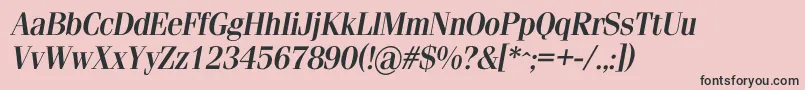 SimeizdemicItalic Font – Black Fonts on Pink Background