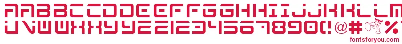 フォントMega – 赤い文字