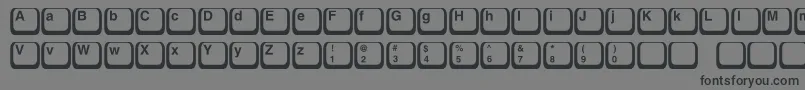 Police Keyboard1c – polices noires sur fond gris