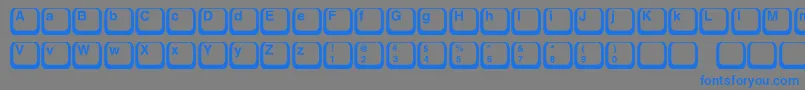 Keyboard1c Font – Blue Fonts on Gray Background