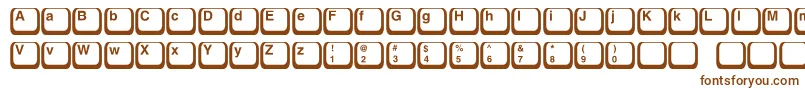 fuente Keyboard1c – Fuentes Marrones Sobre Fondo Blanco