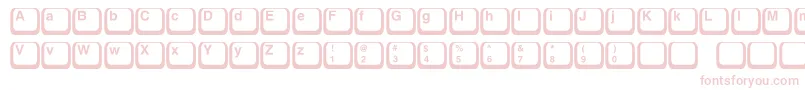Fonte Keyboard1c – fontes cor-de-rosa