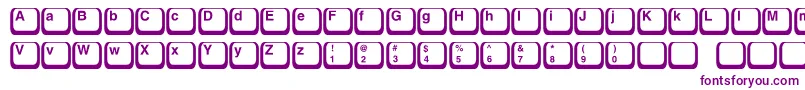 Keyboard1c Font – Purple Fonts on White Background