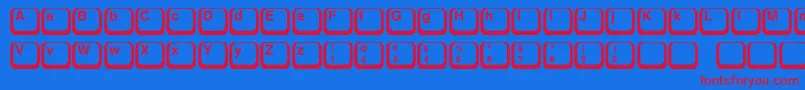Police Keyboard1c – polices rouges sur fond bleu