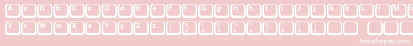 Keyboard1c Font – White Fonts on Pink Background