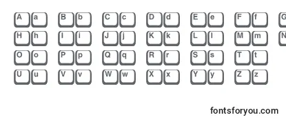 Przegląd czcionki Keyboard1c