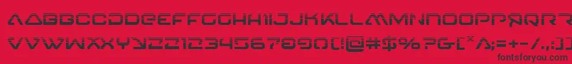 4114blasterv2half Font – Black Fonts on Red Background