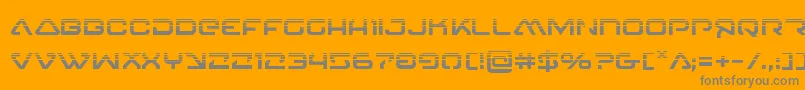 Więcej informacji o czcionce 4114blasterv2half Czcionka 4114blasterv2half – szare czcionki na pomarańczowym tle