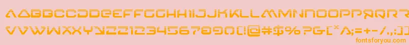 4114blasterv2half Font – Orange Fonts on Pink Background