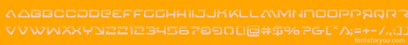 Шрифт 4114blasterv2half – розовые шрифты на оранжевом фоне