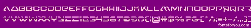 4114blasterv2half Font – Pink Fonts on Purple Background