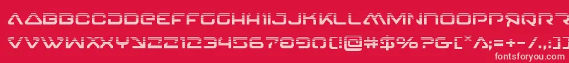 4114blasterv2half Font – Pink Fonts on Red Background