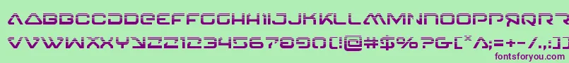 4114blasterv2half Font – Purple Fonts on Green Background