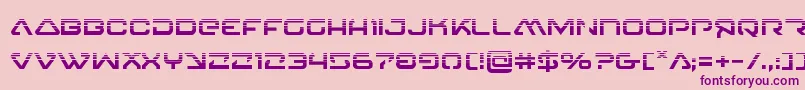 4114blasterv2half Font – Purple Fonts on Pink Background