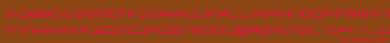 4114blasterv2half Font – Red Fonts on Brown Background