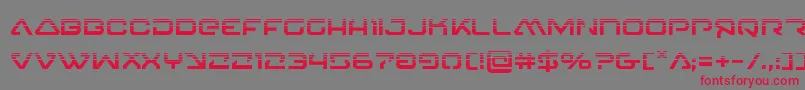 4114blasterv2half Font – Red Fonts on Gray Background