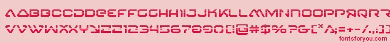 フォント4114blasterv2half – ピンクの背景に赤い文字