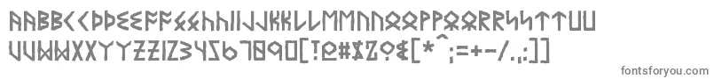Eyvindr Font – Gray Fonts on White Background