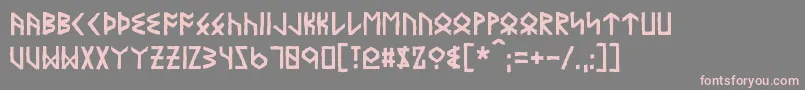 Eyvindr Font – Pink Fonts on Gray Background