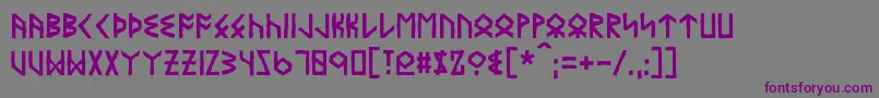 Eyvindr Font – Purple Fonts on Gray Background