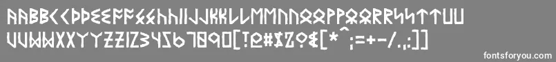 Eyvindr Font – White Fonts on Gray Background