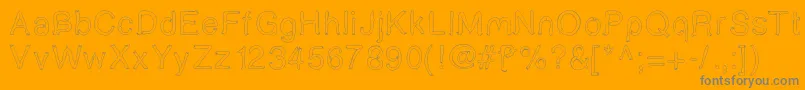 Boldstar Font – Gray Fonts on Orange Background