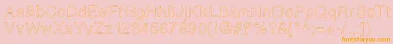 Boldstar Font – Orange Fonts on Pink Background