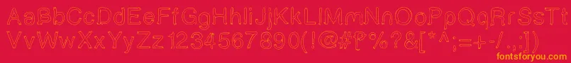 Boldstar Font – Orange Fonts on Red Background