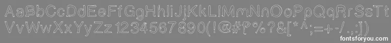 Boldstar Font – White Fonts on Gray Background