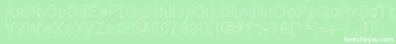 Boldstar Font – White Fonts on Green Background